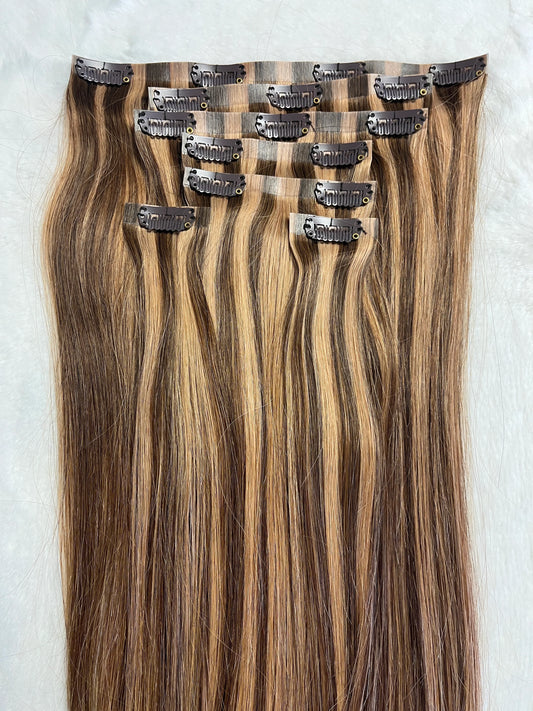 #4/27 Seamless Straight Clip-ins